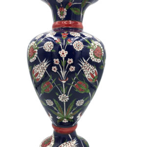 33cm Gece Bahçesi Desenli Çini Vazo