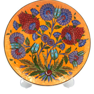 30cm Şam İşi Motifli Çini Tabak