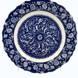 30cm Baba Nakkaş Motifli Çini Tabak